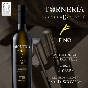 Vino Fortificado Seco FINO TORNERIA Sherry 500ml, 100% Palomino, 15 Años de Añejamiento, Hecho en España, Ideal para Aperitivo - Product Image 4