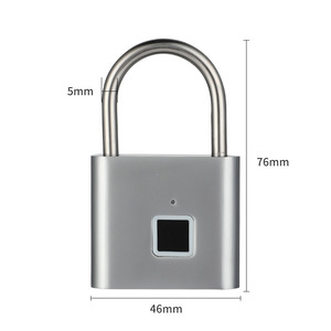 Smart Fingerprint <b>Padlock</b> Waterproof Fingerprint Keyless Door Lock Type C Rechargeable Security <b>Padlock</b> for House - Product Image 2