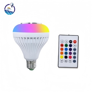<span class=keywords><strong>Ampoule</strong></span> LED RGB 12W E27 85-265V avec haut-parleur Bluetooth pour la <span class=keywords><strong>musique</strong></span>, idéale pour la décoration de chambre et de fête - Product Image 1