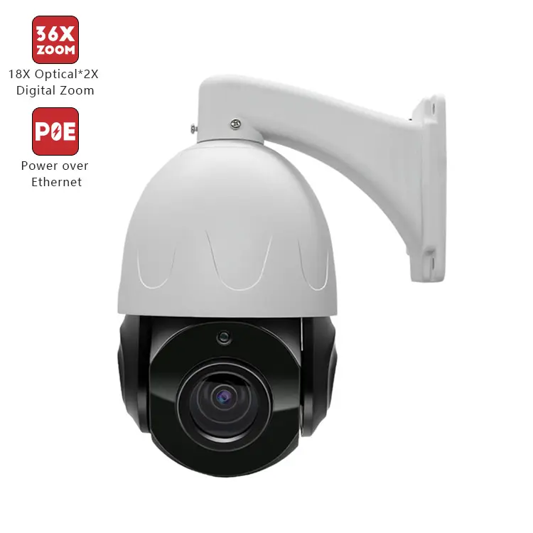 Promotion Limited 500pcs 5MP 20X PoE PTZ Surveillance Camera 100m IR Outdoor Auto Tracking High Speed Dome IP Network Camera