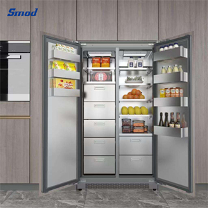 Best Selling 400L 220V/50Hz Stainless Steel Frost-Free Two Doors Side-by-Side Energy Saving Household <b>Refrigerator</b> DW-400WZ1E - Product Image 4