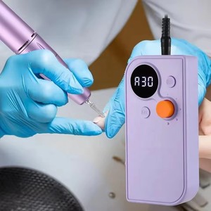 Professional Portable Cordless <b>Nail</b> Drill Machine Set Rechargeable <b>Kit</b> with 30000 RPM for Acrylic <b>Nails</b> Manicure Machine - Product Image 4