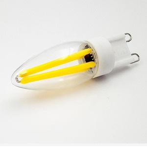 Bombilla de Filamento <span class=keywords><strong>G9</strong></span> de 3W, Color Único Ámbar Amarillo 1800K 2200K, 230V 240V, para Lámpara de Pared de Vidrio - Product Image 3