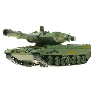 Kdw 1:40 Schaal Model Tank Luipaard Gevechtstank Diecast Speelgoed Playmobile Met Geluid En Licht