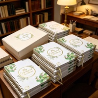 Set de Regalo de Cuaderno Personalizado con Logo, Agenda de Gratitud y Autocuidado con Espiral y Tapa Dura 2026, Impreso con Caja