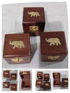 Best Selling Handmade Wooden Jewellery Organizer <b>Box</b> For Rings <b>Earrings</b> Necklace Storage Case Available At Export Price - Product Image 3
