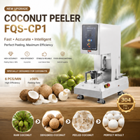 Machine à peler les noix de coco automatique en acier inoxydable 304, équipement commercial de pelage de noix de coco à haute efficacité