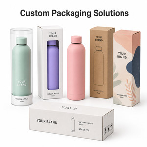 Custom Logo 500ml Stainless Steel Vacuum Insulated Water <b>Bottle</b> Double Wall Leakproof BPA Free Sports <b>Flask</b> for Business Gift - Product Image 5