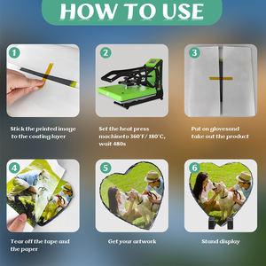 Spain In Stock Heat Transfer Stone <b>Plates</b> Custom Rock Painting Desktop <b>Decor</b> Wholesale Bulk Order New Hot Selling - Product Image 3