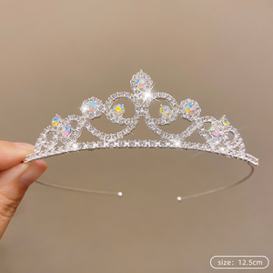 Serre-tête Couronne Strass Anniversaire Princesse Mariage Mariée Enfants Fête 18 ans - Product Image 3