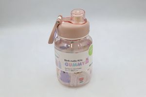 Botella de agua Kita Gummy de 700 ml, botella para beber para estudiantes y niños con pajita y tapa, logotipo personalizado - Product Image 2