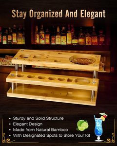 Mixology Bartender Kit Với Đứng <span class=keywords><strong>Bar</strong></span> Set Với 24 Pcs Boston Cocktail Shaker Kit Uống Mixer Set Với <span class=keywords><strong>Bar</strong></span> Công Cụ Bartending Kit - Product Image 5