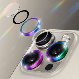 Protecteur d'objectif d'appareil photo pour <span class=keywords><strong>iPhone</strong></span> 16/15/<span class=keywords><strong>14</strong></span>/13 <span class=keywords><strong>Pro</strong></span> /<span class=keywords><strong>Pro</strong></span> <span class=keywords><strong>Max</strong></span>/ Mini/ Plus pour protecteur d'objectif d'appareil photo en verre saphir - Product Image 4