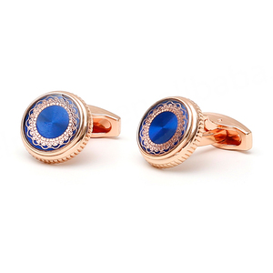 Nuevos Productos, Regalo de Boda, Oro Real de 18K, Color Oro Rosa, Joyería Vintage Personalizada, Gemelos para Hombre - Product Image 3