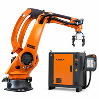 Robot Industri KUKA KR340 R3400-2 6-Axis, Beban Angkut 340kg, Jangkauan 3400mm, Workstation Robot Palletizing untuk Penanganan dan Palletizing