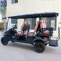 Voiturette de golf de luxe homologuée pour la route, 6 places, style classique, kit carrosserie personnalisé, alimentée par batterie 72V