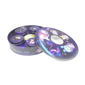 Boîte métallique ronde à personnaliser, emballage personnalisable en étain pour cookies et chocolats - Product Image 3