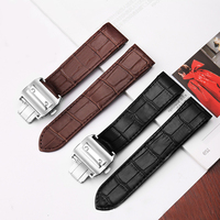 Accessoires de montre Bracelet de montre en cuir véritable pour Ca-rtier S-antos Bracelet de montre 100 pour hommes et femmes Bracelet à boucle pliante 20mm 23mm