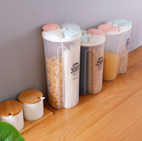 Boîte de rangement des aliments 20 pièces, organisateur de cuisine en plastique, boîte de rangement des noix, thé sucre bonbons, pot conteneur