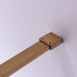 <span class=keywords><strong>Mampara</strong></span> de <span class=keywords><strong>ducha</strong></span> <span class=keywords><strong>fija</strong></span> de vidrio templado para habitación húmeda con marco de aluminio cepillado con puerta de <span class=keywords><strong>Ducha</strong></span> - Product Image 6