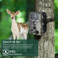 Cámara de Vigilancia para Fauna Silvestre de 50MP 4K, Trampa Fotográfica Infrarroja, Cámaras de Caza HC-802A, Vigilancia Inalámbrica HD con Seguimiento Infrarrojo