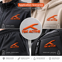 Étiquettes de transfert de chaleur lavables personnalisées Patch en silicone souple étiquettes en silicone stéréoscopiques 3D personnalisables pour vêtements