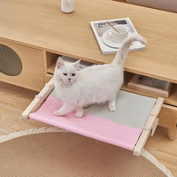 Spot gros suspendu chat lit fenêtre perchoir hamac bois chat lit hamac pour chats