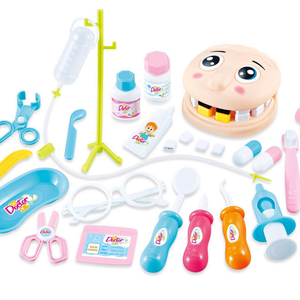 Juego de Juguetes de Doctor para Niños en Edad Preescolar, Juego de Imitación de Dentista, Herramientas Médicas de Simulación, Maletín con Ruedas - Product Image 1