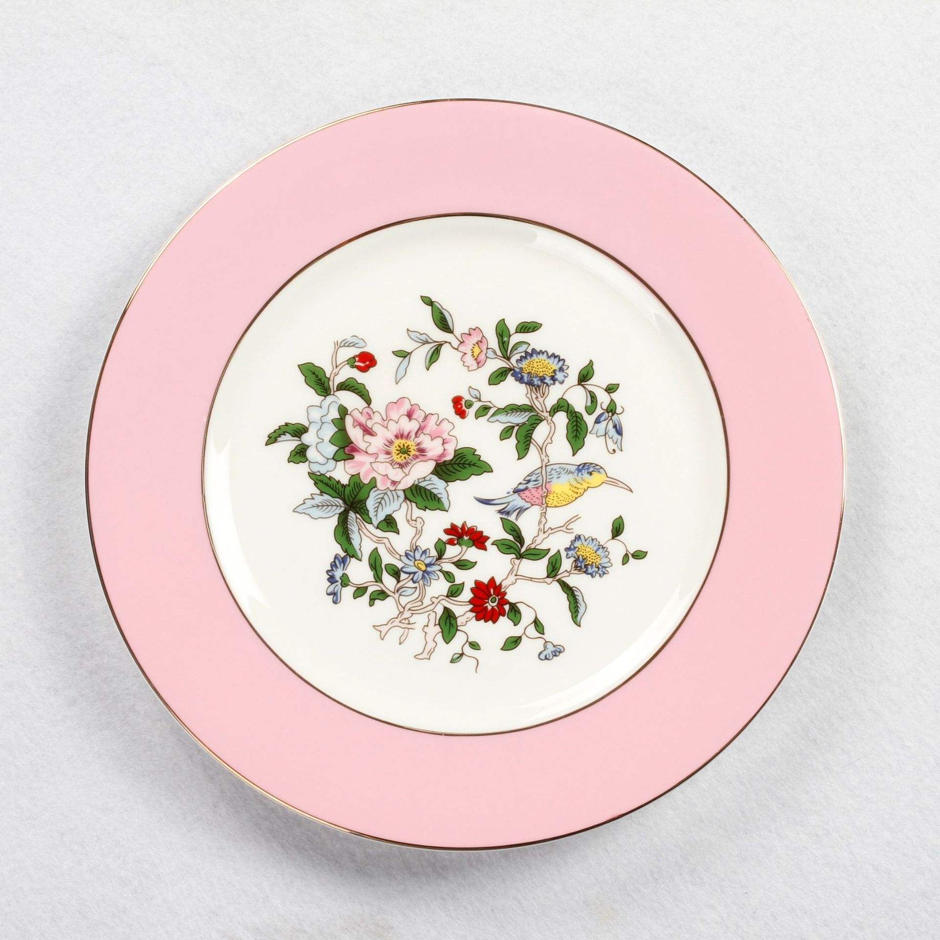 8 inch pink plate
