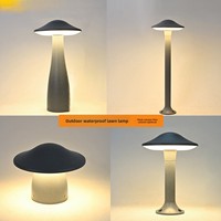 Lampe de sol en forme de champignon en aluminium moulé sous pression, IP66 étanche, éclairage LED extérieur pour jardin et aménagement paysager