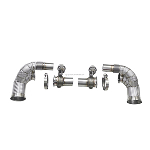 Tubo di Bypass per Silenziatore per <span class=keywords><strong>Porsche</strong></span> 997 <span class=keywords><strong>991</strong></span> <span class=keywords><strong>991</strong></span>.1 <span class=keywords><strong>991</strong></span>.2 GT3 GT3 RS, Tubi Laterali di Bypass in Acciaio Inossidabile - Product Image 4