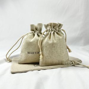 Promotional <b>Drawstring</b> Jute Bag Customized Eco-friendly Small Linen <b>Pouch</b> Natural Jute Bag With <b>Drawstring</b> - Product Image 4