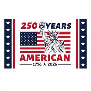 <span class=keywords><strong>Bandiera</strong></span> Patriottica in Poliestere 3x5FT per il 250° Anniversario degli Stati Uniti, Decorazione per Celebrazioni all'Aperto, Vendita Transfrontaliera - Product Image 1