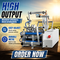 Machine d'étiquetage semi-automatique pour bouteilles rondes, étiqueteuse de bureau pour petites bouteilles, bocaux et canettes, idéale pour les petites entreprises