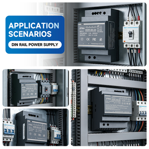Alimentatore su Guida DIN <span class=keywords><strong>HDR</strong></span> 15W 30W 60W 100W 150W con Uscita 24V 12V per Uso Industriale - Product Image 3
