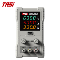 Fuente de Alimentación de CC Variable Industrial de Sobremesa TASI Serie TDA, Ajustable de 100V 5A, Alta Precisión, Estabilizada para Laboratorio