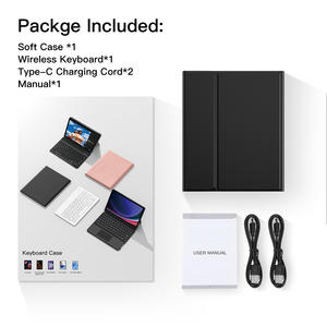 Custodia per tastiera Wireless BT più venduta per <span class=keywords><strong>iPad</strong></span> da 7 °/8 ° Gen da 10.2 pollici <span class=keywords><strong>con</strong></span> portapenne e Cover per tastiera retroilluminata - Product Image 6