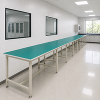 Mesa de Trabajo ESD de Marco Abierto Personalizada, Mesa Móvil para Laboratorio, Área Seca, Área de Instrumentos o Área de Operación Auxiliar