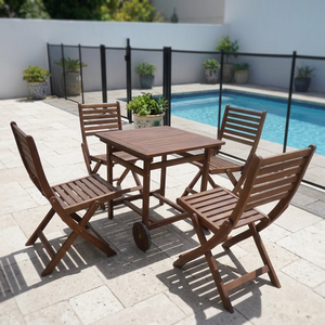 High Quality Durable Solid Wood LEO <b>Set</b> Contemporary Design Customizable Sizes Restaurant <b>Sets</b> Coffee Shop Hotel <b>Garden</b> Use - Product Image 1