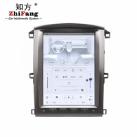 Lecteur multimédia de voiture Android 13 de style Tesla, GPS, autoradio, unité principale pour Toyota Land Cruiser 2003-2007 LC100
