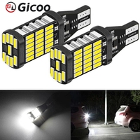 Lámpara de Señalización LED T15 de 1200LM, 2W, Canbus 4014 45-SMD, Luz de Freno/Reversa para Auto, Blanca/Amarilla/Roja, IP67 Impermeable, Aluminio, 360°