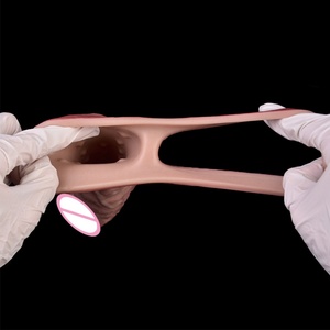 Funda para Pene con Textura Realista, Vibrador para Glándulas, Extensor de Pene Reutilizable con Anillo Vibrador Suave, Condón Vibrador, Juguetes Sexuales - Product Image 5