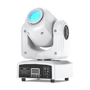 Projecteur de scène à tête mobile 24W avec LED 10W, rotation horizontale 540°, inclinaison verticale 270° pour discothèque, bar, karaoké - Product Image 1