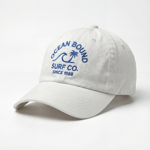 Custom 6 Panel Embroidery Logo Outdoor Baseball Caps <b>Vintage</b> Washed Cotton Unstructured Dad <b>Hats</b> - Product Image 4