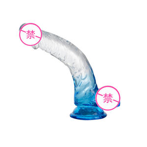 Dildo en cristal <span class=keywords><strong>transparent</strong></span> réaliste de haute qualité, pénis, ventouse puissante, grande taille, dildo en gelée pour femmes et hommes, jouet sexuel - Product Image 4