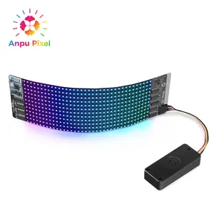 ANPU Pixel WS2812B Panel RGB 5050SMD 30*30 256 Piksel Layar Led Digital Dapat Disesuaikan Terpisah untuk Jaring Arduino Pixel Matrix