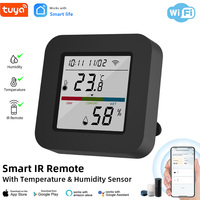 Capteur de température et d'humidité pour bureau à domicile, prend en charge la commande vocale Alexa avec contrôleur IR universel Tuya WIFI pour DVD, TV, ventilateur