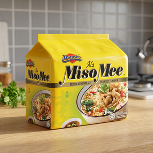 Ibumie Ala MisoMee 12 Paquetes de Fideos Instantáneos de Harina de Trigo Fritos, Certificados Kosher y HALAL, Caja a Granel de 5x80g, 0 Grasas, Listos en 2 Minutos - Product Image 4