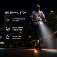 Scooter Eléctrico de 800W con Tracción Trasera KuKirin G2, Doble Suspensión, Todoterreno, para Adultos, con Autonomía de 50km