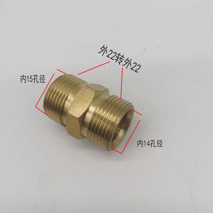 Conector de manguera para lavadora a presión M22x1.5, adaptador de cobre para lavado de autos y desengrasado - Product Image 1